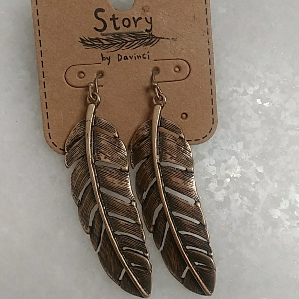 Feather earrings